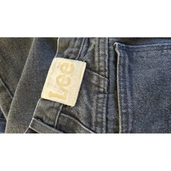 Vintage 90s Black Jean Lee Tapered Mom Jeans High Waist Retro Streetwear Basic - Picture 10 of 10